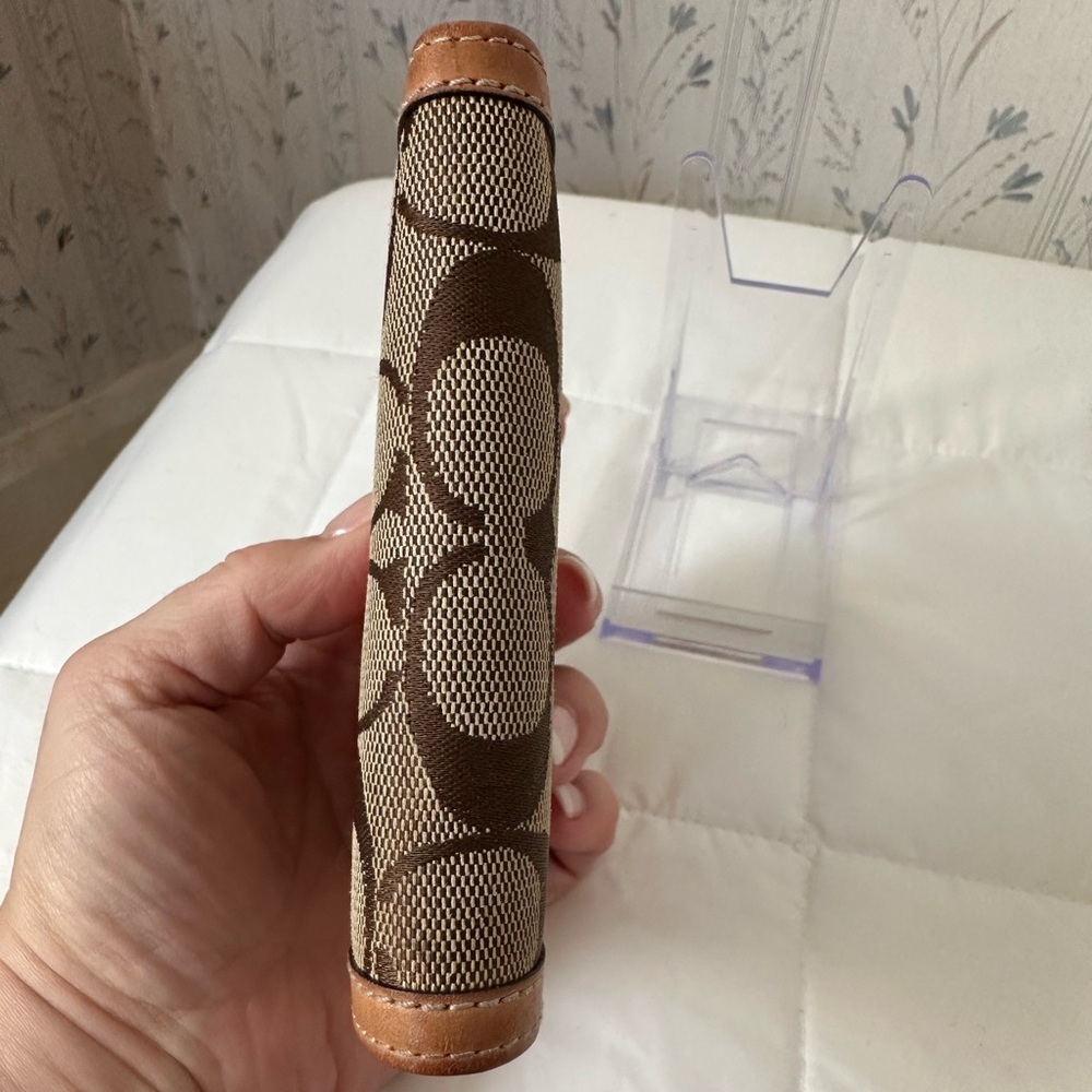 Coach Signature Brown and Tan Wallet - Picture 3 of 16